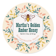 Hexagon Wandeque Antique White Honung Burk