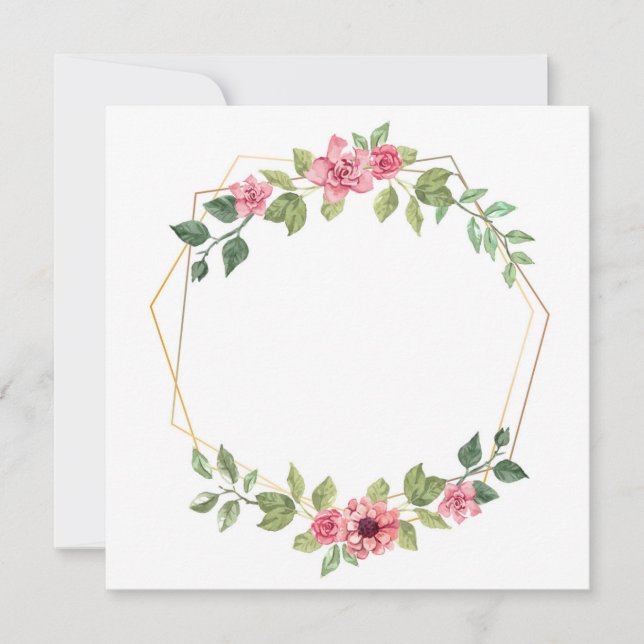 Hexagon with flowers and leaves (Framsida)