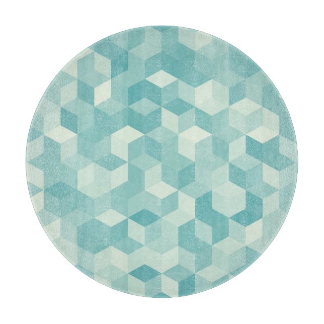 Hexagonal Blue Seamless Mönster (Framsidan)