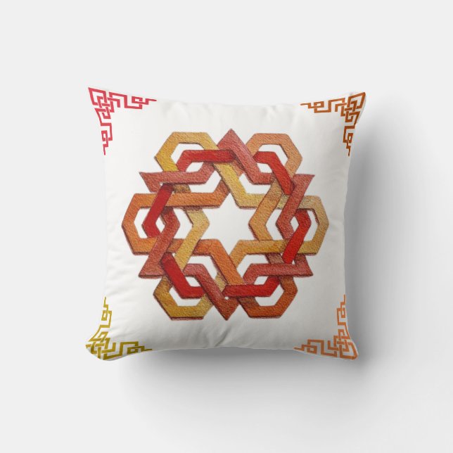 Hexagonal Harmony Dekorativ kudde (Framsida)