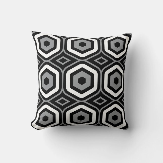 Hexagonal Mönster Kudde (Framsida)