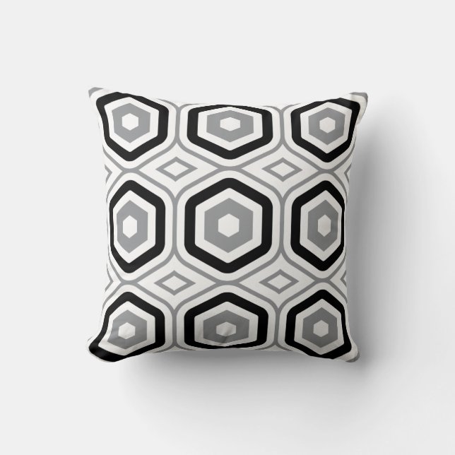 Hexagonal Mönster Kudde (Framsida)