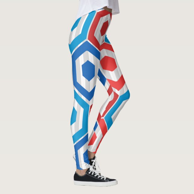 Hexagons 4 juli leggings (Höger)