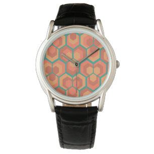 Hexagons Flowers Armbandsur