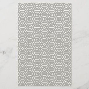 Hexagons-struktur-geometriska mönster brevpapper
