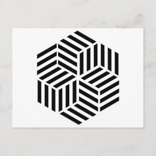 Hexagons Vykort