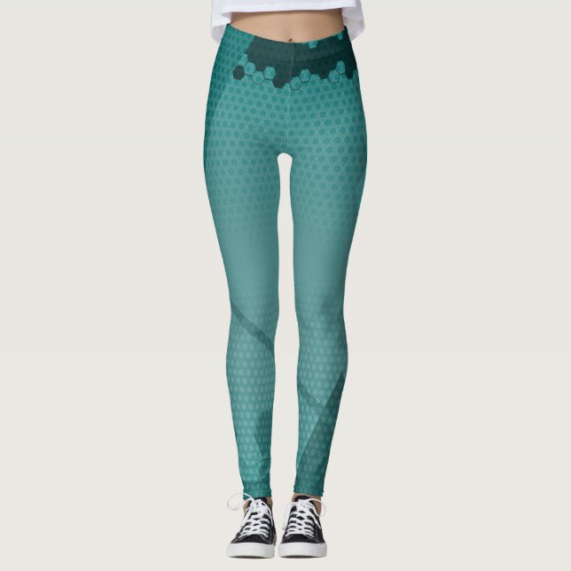 Hexastuff-mönster Leggings (Framsida)