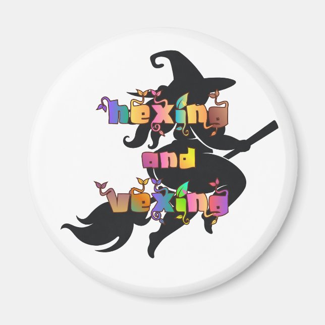 HEXING OCH VEXING för den Plusstorlek Pagan Magnet (Framsidan)