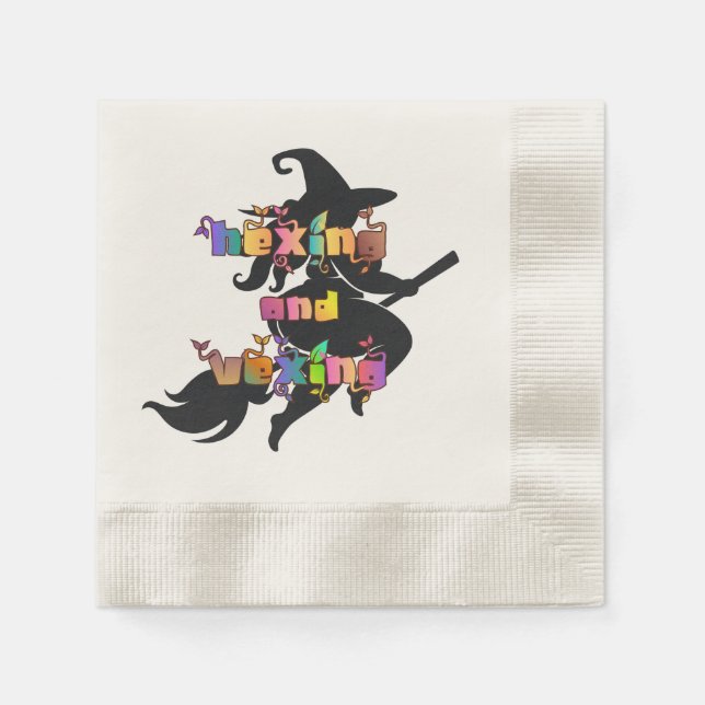 HEXING OCH VEXING för den plusstorlekande hedninge Pappersservett (Framsidan)