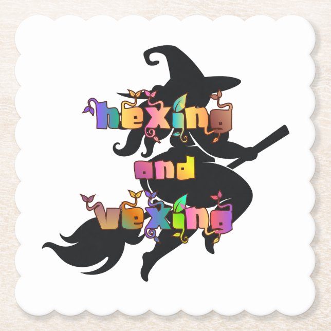 HEXING OCH VEXING för den plusstorlekande hedninge Underlägg Papper (Framsida)