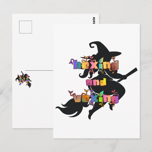 HEXING OCH VEXING för den plusstorlekande hedninge Vykort (Fram/baksida)