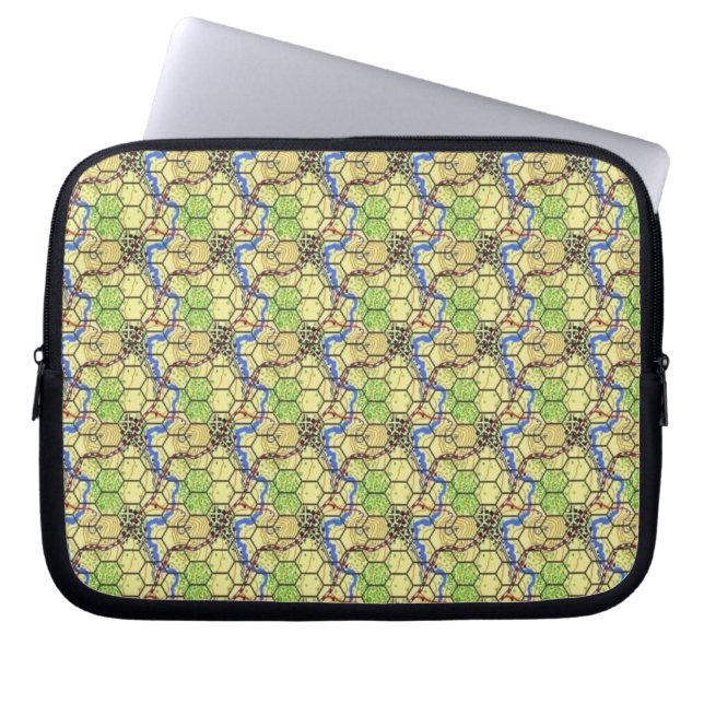 Hexkarta Laptop Fodral (Framsidan)