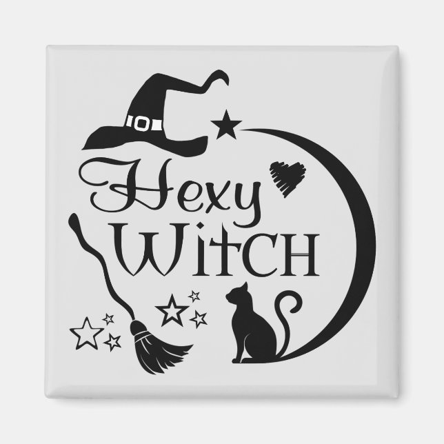 Hexy Witch, häxor Magnet (Framsidan)