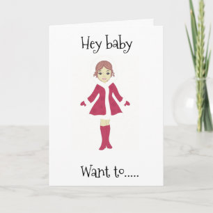 HEY BABY **VILL MÖTA MIG UNDER MISTLETOE?*** KORT