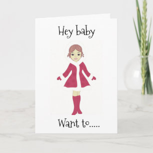 HEY BABY **VILL MÖTA MIG UNDER MISTLETOE?*** KORT