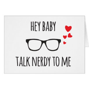 Hey barnspråk som är nerdy till mig hälsningskort