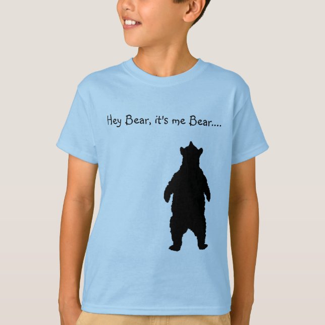 Hey björnför barn t shirt (Framsida)