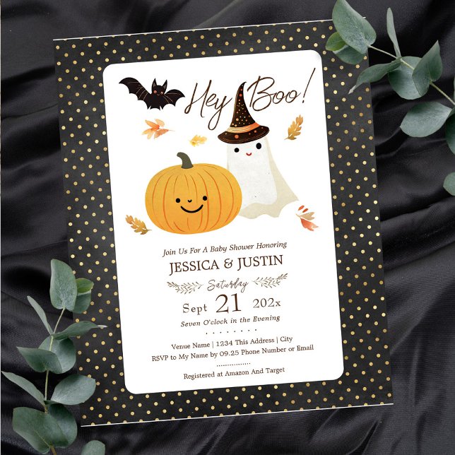Hey Boo Halloween Baby Shower Pappersark (Skapare uppladdad)