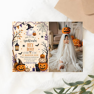 Hey Boo Halloweenfest Inbjudningar