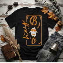 Hey Boo Söt Spök Retro Halloween Grafisk T-Shirt
