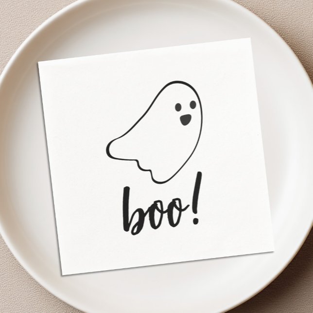 Hey Boo Spökfödelsedagsservetter Barn Skräckfest Pappersservett (Skapare uppladdad)
