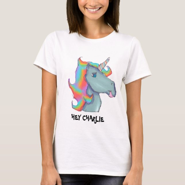 Hey Charlie - T-tröja Tee Shirt (Framsida)