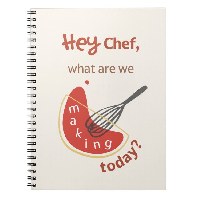 Hey Chef – Recipe Journal for Everyday Cooking Anteckningsbok (Framsidan)