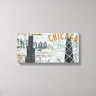 Hey Chicago vintage Canvastryck