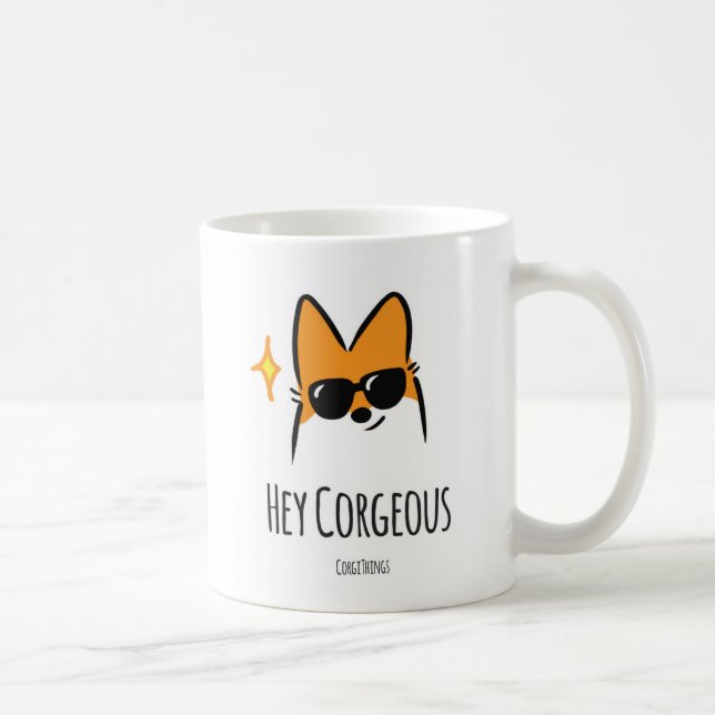 Hey Corgeous mugg (Höger)