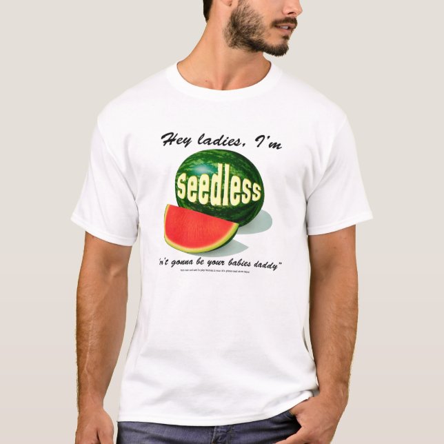Hey damer mig seedless förmiddag tee shirt (Framsida)
