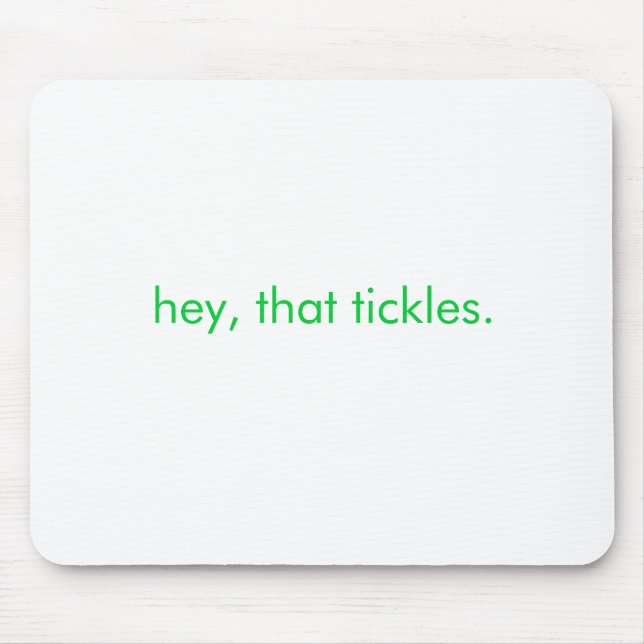 hey det tickles. musmatta (Framsidan)