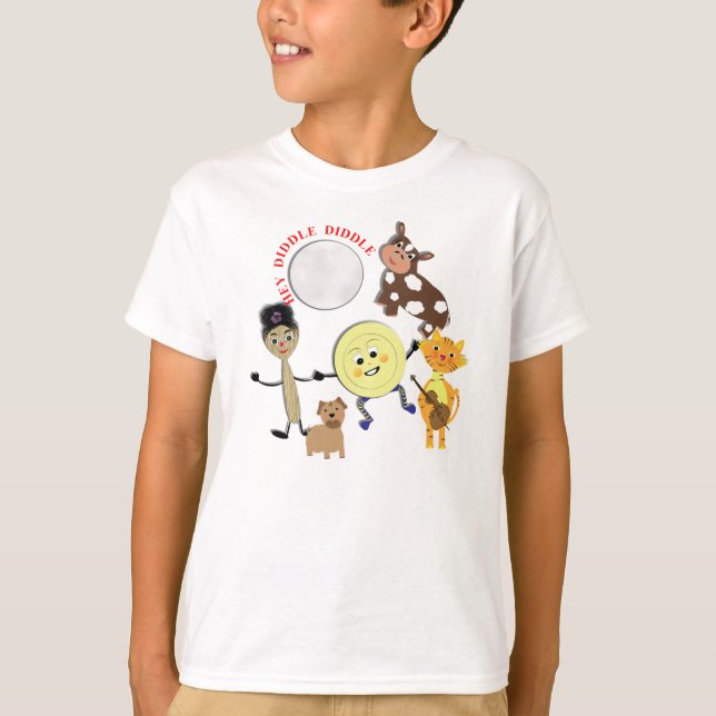 Hey diddle diddle katten och lurendrejerit t-shirt (Framsida)