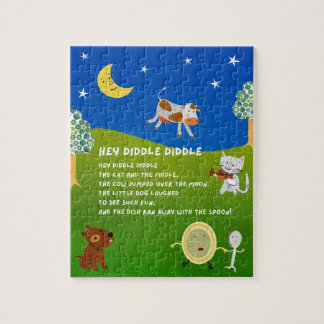 Hey Diddle Diddle Nursery Rhyme Puzzle Pussel