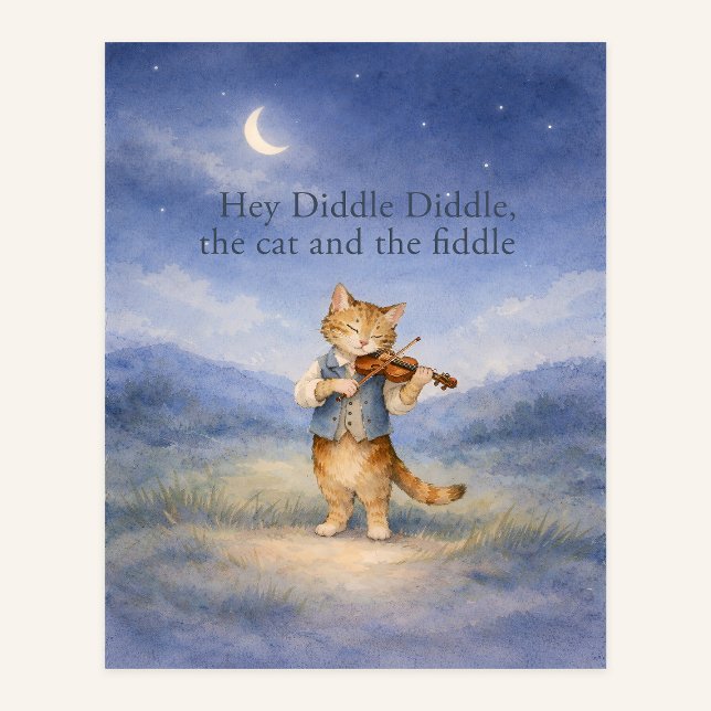 Hey Diddle Diddle – The Cat and the Fiddle   Poster (Skapare uppladdad)