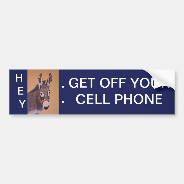 HEY DIG: FÅ AV CELLTELEFONEN BILDEKAL (Framsidan)