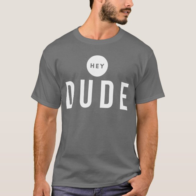 Hey Dude Rolig Långärmad T Shirt (Framsida)