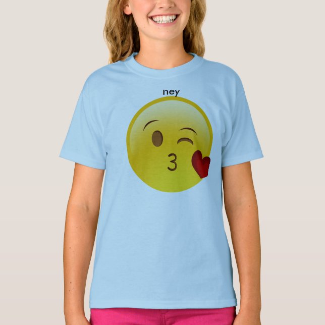 hey emoji tee shirt (Framsida)