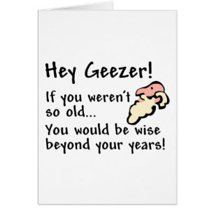 Hey Geezer! Hälsningskort