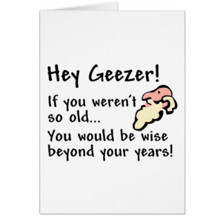 Hey Geezer! Hälsningskort