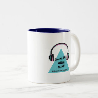 hey gillar hunen, ljud MLM men ok Två-Tonad Mugg