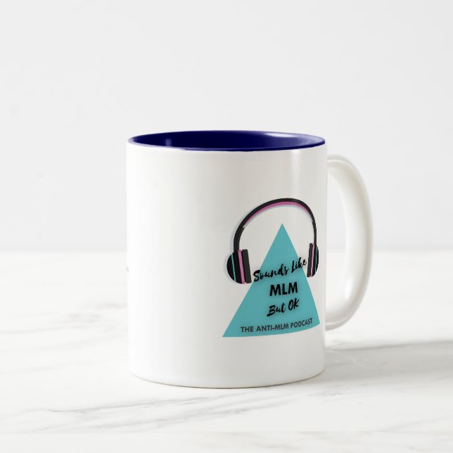 hey gillar hunen, ljud MLM men ok Två-Tonad Mugg (Framsida höger)