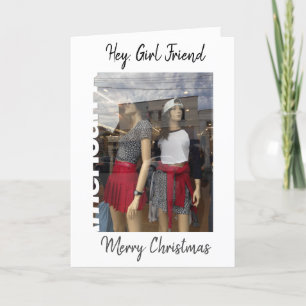 HEY GIRL FRIEND-IT ÄR DIN BIRTHDAY (LÅT OSS SHOP) HELGKORT