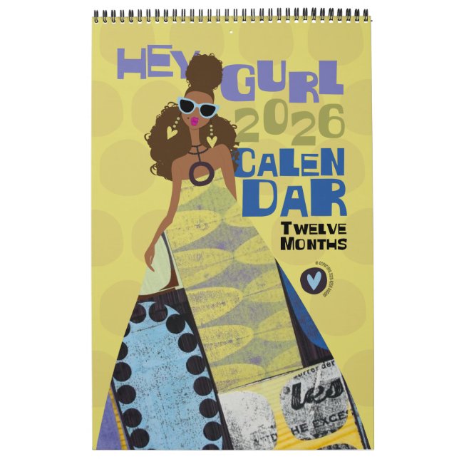 Hey Gurl 2026 12-Month Calendar Kalender (Omslag)