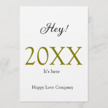 Hey it's new year add year gold black simple. Mini