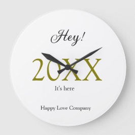 Hey it's new year add year gold black simple. Mini Stor Klocka