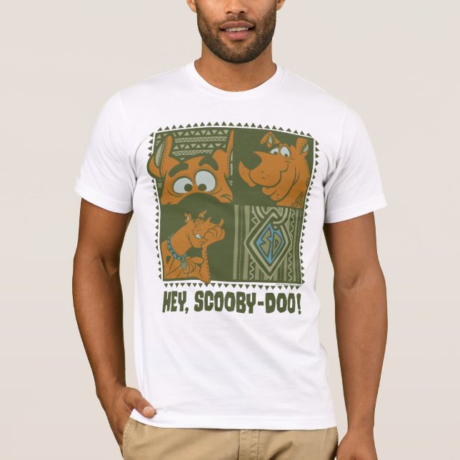 Hey kvadrerar stam- Scooby-Doo grafiskt T Shirt (Framsida)