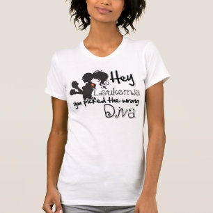 Hey Leukemiacancer valde du den fla divaen T-shirt
