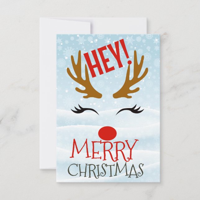 Hey! Merry Christmas  Tack Kort (Framsida)