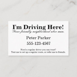 Hey! Mig förmiddag som här kör! Visitkort