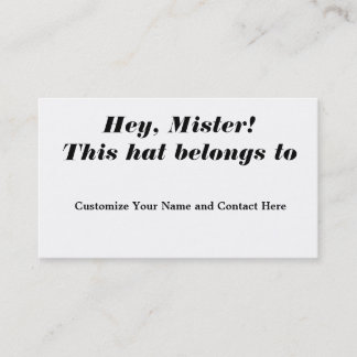 Hey Mister! Visitkort